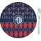 Anchors & Argyle 8" Glass Appetizer / Dessert Plates - Single or Set (Personalized)