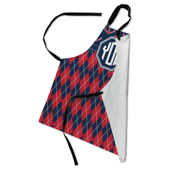Anchors & Argyle Apron - Folded