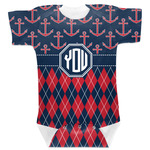 Anchors & Argyle Baby Bodysuit 0-3 w/ Monogram