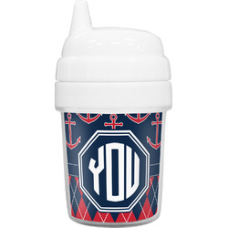 Anchors & Argyle Baby Sippy Cup (Personalized)