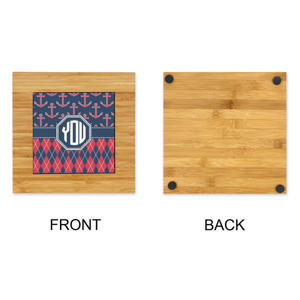Anchors & Argyle Bamboo Trivet with 6" Tile - APPROVAL