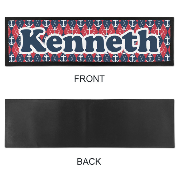 Anchors & Argyle Bar Mat - Large - APPROVAL