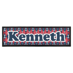 Anchors & Argyle Bar Mat - Large (Personalized)