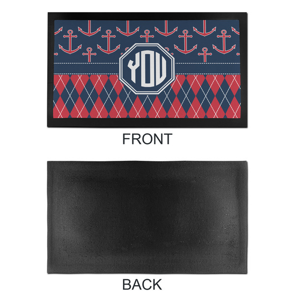 Anchors & Argyle Bar Mat - Small - APPROVAL