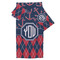 Anchors & Argyle Bath Towel Set - 3 Pcs (Personalized)
