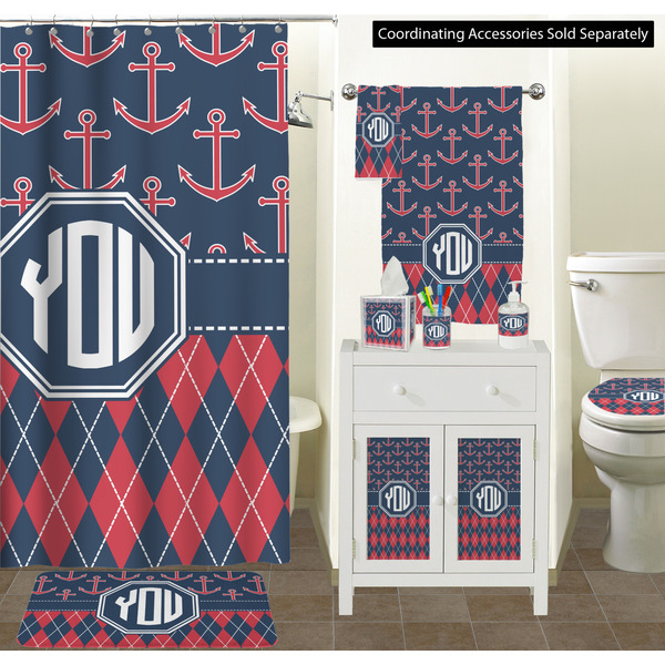Anchors & Argyle Bathroom Scene