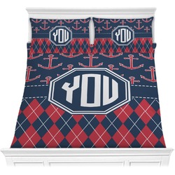 Anchors & Argyle Comforter Set - Full / Queen (Personalized)