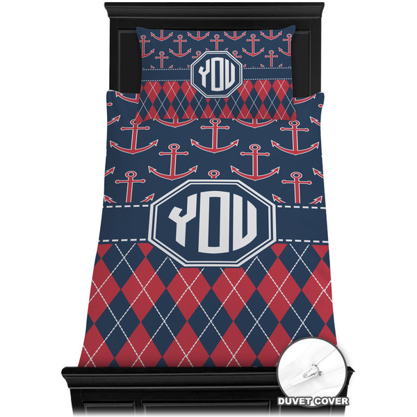 Anchors & Argyle Bedding Set (TwinXL) - Duvet