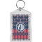 Anchors & Argyle Bling Keychain (Personalized)