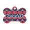 Anchors & Argyle Bone Shaped Dog ID Tag - Small (Personalized)