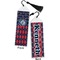 Anchors & Argyle Bookmark with tassel - Front and Back