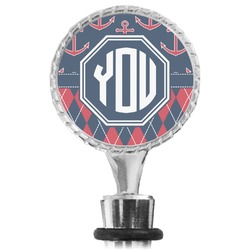 Anchors & Argyle Wine Bottle Stopper (Personalized)