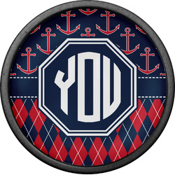 Anchors & Argyle Cabinet Knob (Black) (Personalized)