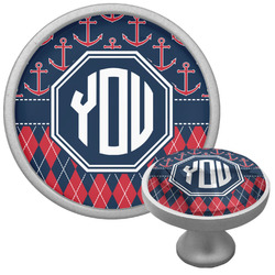 Anchors & Argyle Cabinet Knob (Personalized)