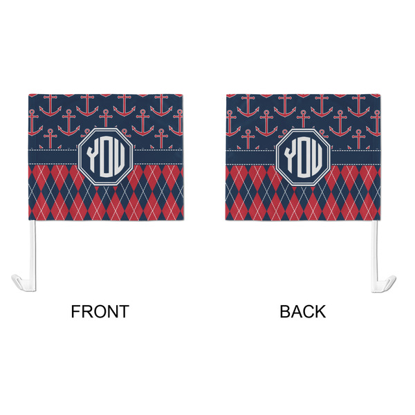 Anchors & Argyle Car Flag - Large - APPROVAL