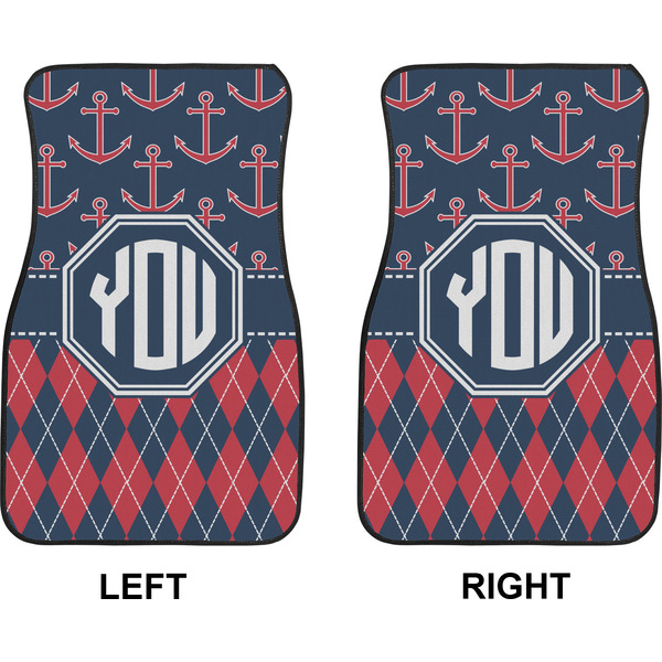 Anchors & Argyle Car Mat Front - Approval