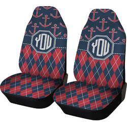 Anchors & Argyle Car Seat Covers (Set of Two) (Personalized)