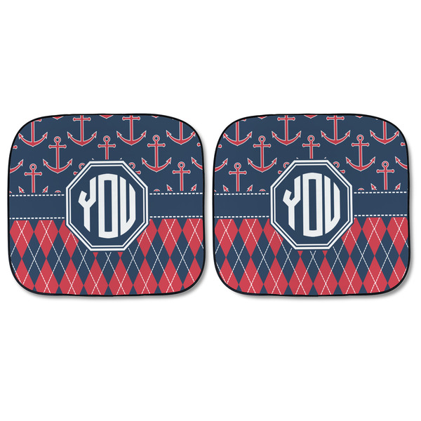 Anchors & Argyle Car Sun Shades - FRONT