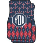 Anchors & Argyle Car Floor Mats (Personalized)