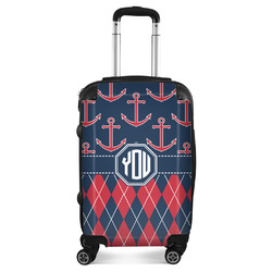 Anchors & Argyle Suitcase - 20" Carry On (Personalized)