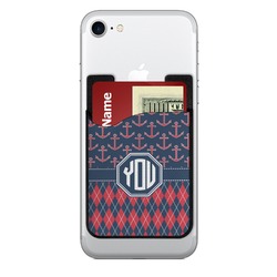 Anchors & Argyle 2-in-1 Cell Phone Credit Card Holder & Screen Cleaner (Personalized)