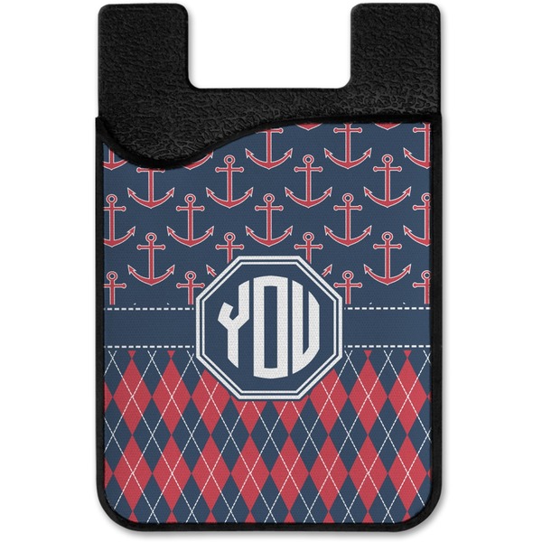 Anchors & Argyle Cell Phone Credit Card Holder