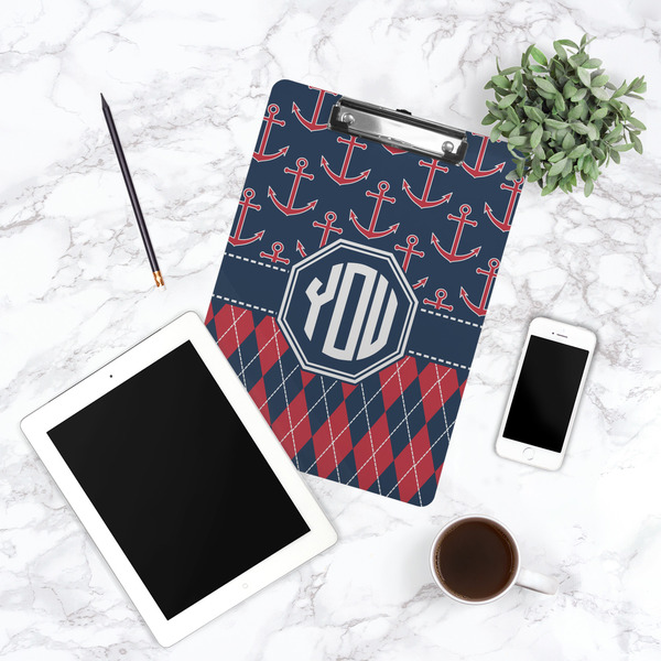 Anchors & Argyle Clipboard - Lifestyle Photo