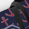 Anchors & Argyle Closeup of Tote w/Black Handles