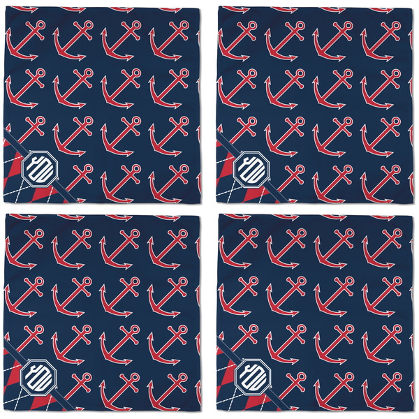 Anchors & Argyle Cloth Napkins - Personalized Dinner (APPROVAL) Set of 4