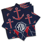 Anchors & Argyle Cloth Napkins (Set of 4) (Personalized)