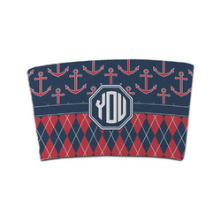 Anchors & Argyle Coffee Cup Sleeve (Personalized)