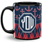 Anchors & Argyle 11 Oz Coffee Mug - Black (Personalized)