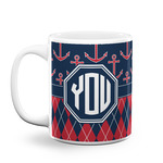 Anchors & Argyle Coffee Mug (Personalized)