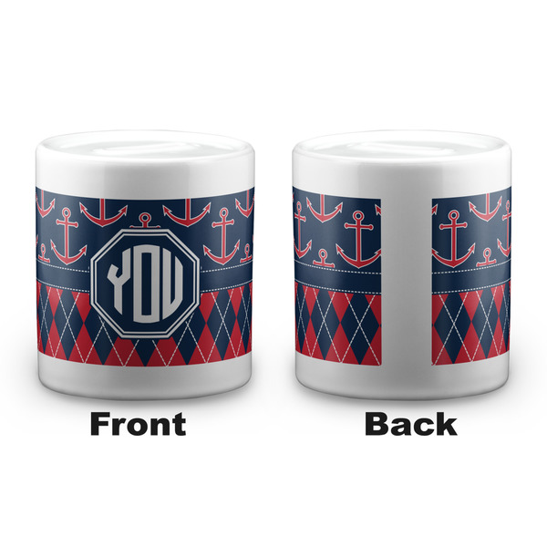 Anchors & Argyle Coin Bank - Apvl