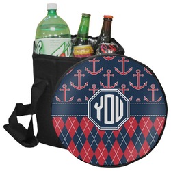 Anchors & Argyle Collapsible Cooler & Seat (Personalized)