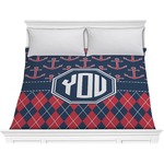 Anchors & Argyle Comforter - King (Personalized)
