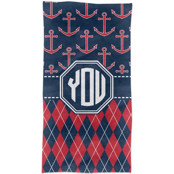 Anchors & Argyle Crib Comforter/Quilt - Apvl