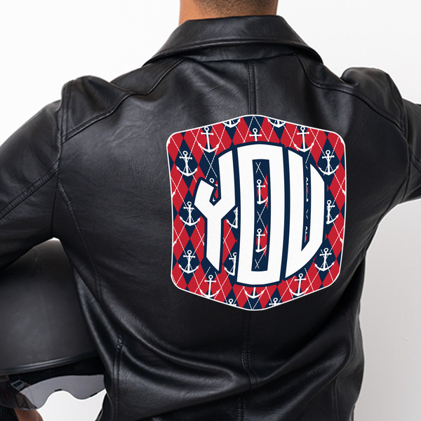 Anchors & Argyle Custom Shape Iron On Patches - XXXL - APPROVAL