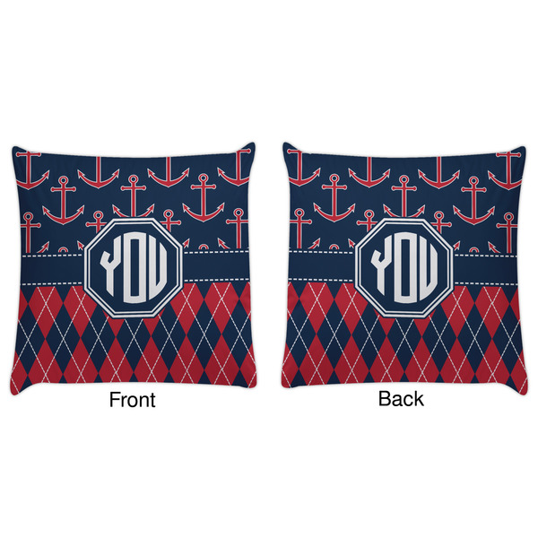 Anchors & Argyle Decorative Pillow Case - Approval