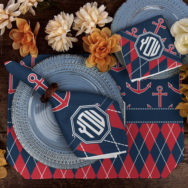 Anchors & Argyle Dining Set