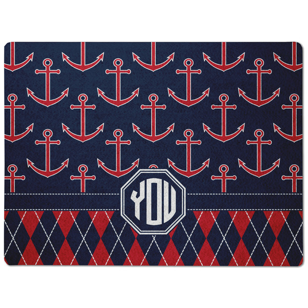 Anchors & Argyle Dog Food Mat - Medium without bowls