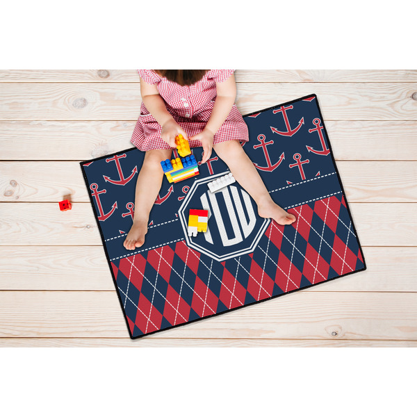 Anchors & Argyle Door Mats - LIFESTYLE kid