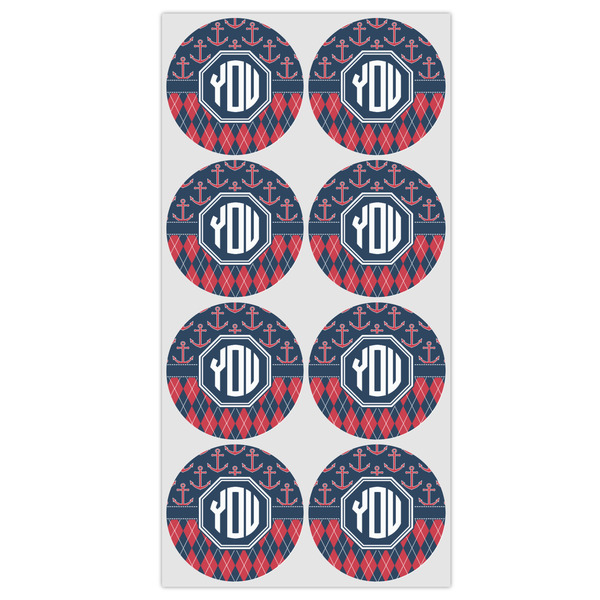 Anchors & Argyle Drink Topper - Medium - Set of 12