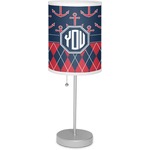 Anchors & Argyle 7" Drum Lamp with Shade (Personalized)