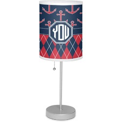 Anchors & Argyle 7" Drum Lamp with Shade (Personalized)