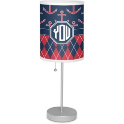 Anchors & Argyle Lamp with Drum Shade (Personalized)