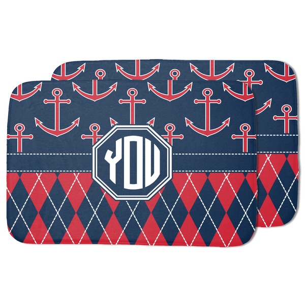 Anchors & Argyle Drying Dish Mat - MAIN