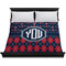 Anchors & Argyle Duvet Cover - King - On Bed - No Prop