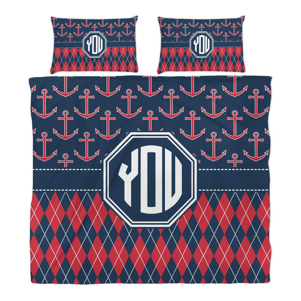 Anchors & Argyle Duvet Cover Set - King - Alt Approval