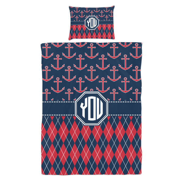 Anchors & Argyle Duvet Cover Set - Twin - Alt Approval